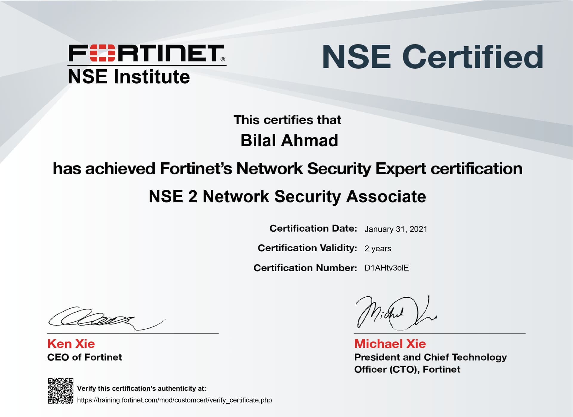 NSE 2 - Network Security Associate